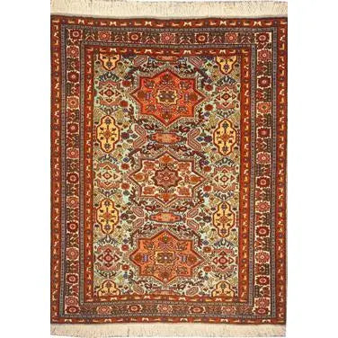 One Of The Kind Persian Ardabil Rug 4'11" x 3'7"